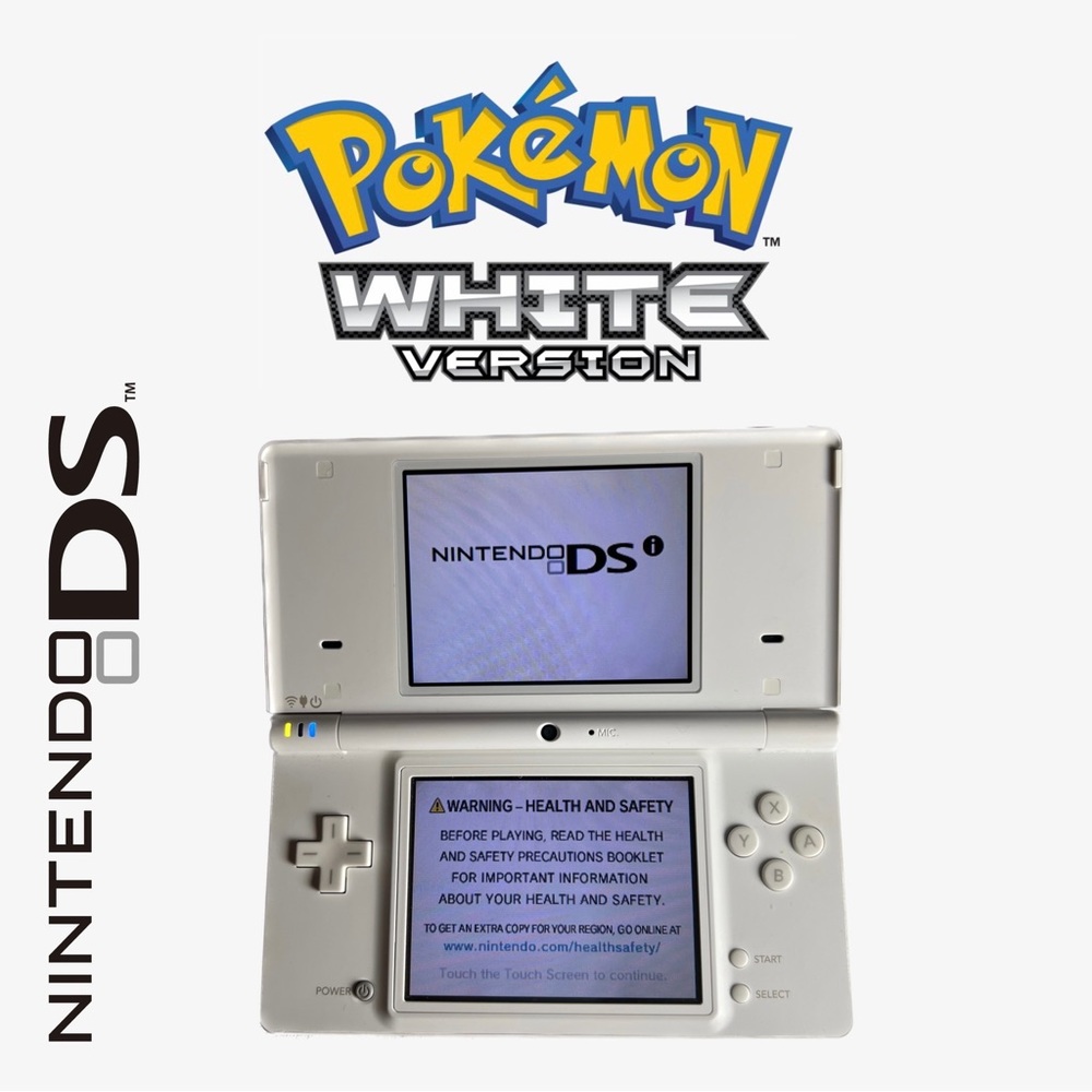 POKÉMON WHITE NINTENDO DS WITH POKÉMON WHITE AND CASE